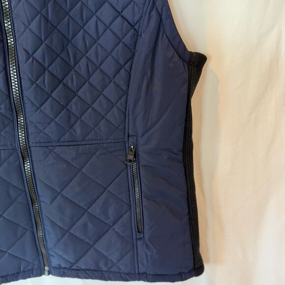 Andrew Marc Women's XXL Blue Quilted Puffer Vest Casual Sleeveless - Picture 3 of 9